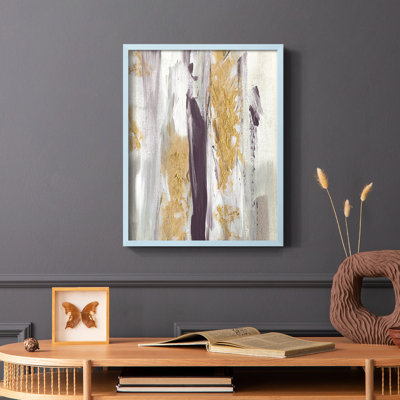 Tumultuous Amethyst II Framed Print - Solid Wood