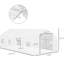 Grande serre de plain-pied 20 pi x 10 pi x 7 pi, en acier robuste, avec fenêtres en filet, ventilation galvanisée blanche, jardinage agréable,