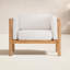 Chaise en teck Haven avec coussins Sunbrella-66452860