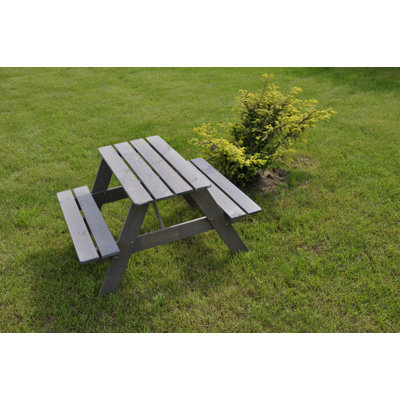 Olgrah Kids Solid Wood Rectangular Outdoor Table Or Chair and Chair Set