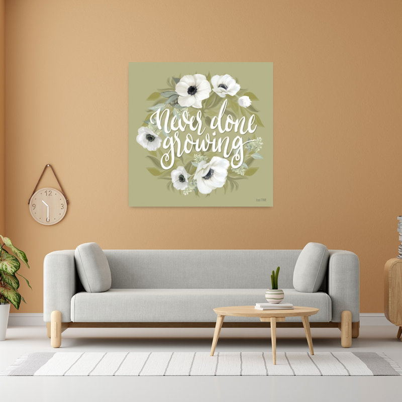 «Never Done Growing», art floral contemporain, H 48 po x l 48 po