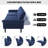 89" Linen Convertible Sofa Couch, Futon Sofa Bed with 2 Square Pillows, Adjustable Backrest & Armrests for Living Room-1776309717