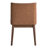 Hakon Upholstered Side Chair in White and Brown