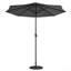 Aislynn 3m Traditional Parasol with LED Light-589452057