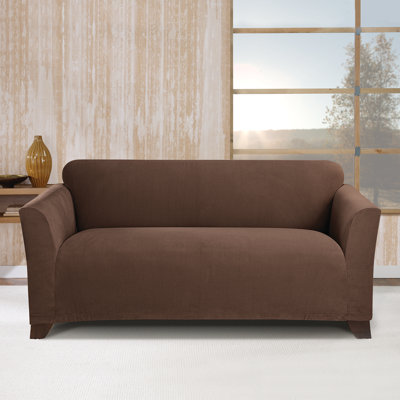 Stretch Morgan Box Cushion Loveseat Slipcover