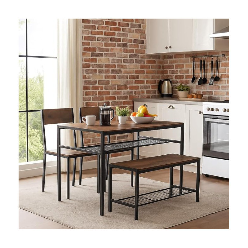4 - Person Solid Oak Dining Set