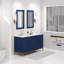 Meuble-lavabo de comptoir en marbre blanc 60 "avec miroir Bristol Carrara Bristol-863100452