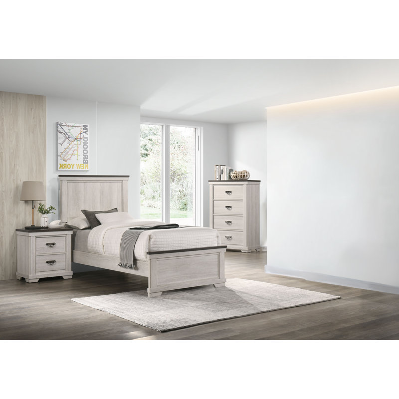 Ensemble de chambre à coucher à panneau Dareck 4-2_Melisent, Grand