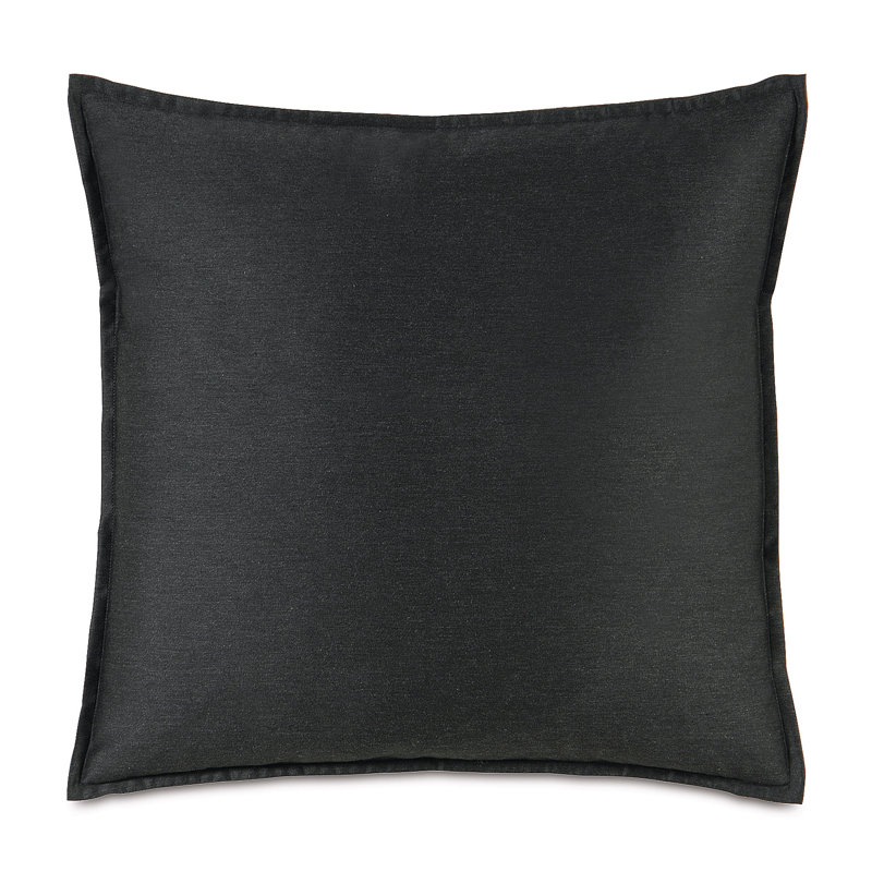 Pierce Square Pillow Cover & Insert, Onyx