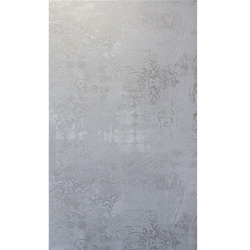 Rouleau de papier peint métallique Mellette, gris