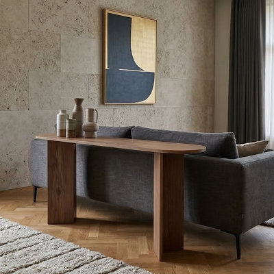 Everly Curvilinear Entryway Console Table