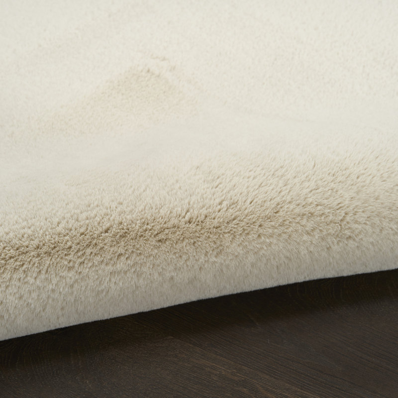 Maselli Beige Contemporary Indoor Rug, Round 5'