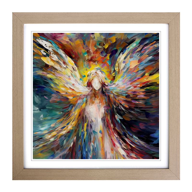 Single Picture Frame Print on Wood, Oak