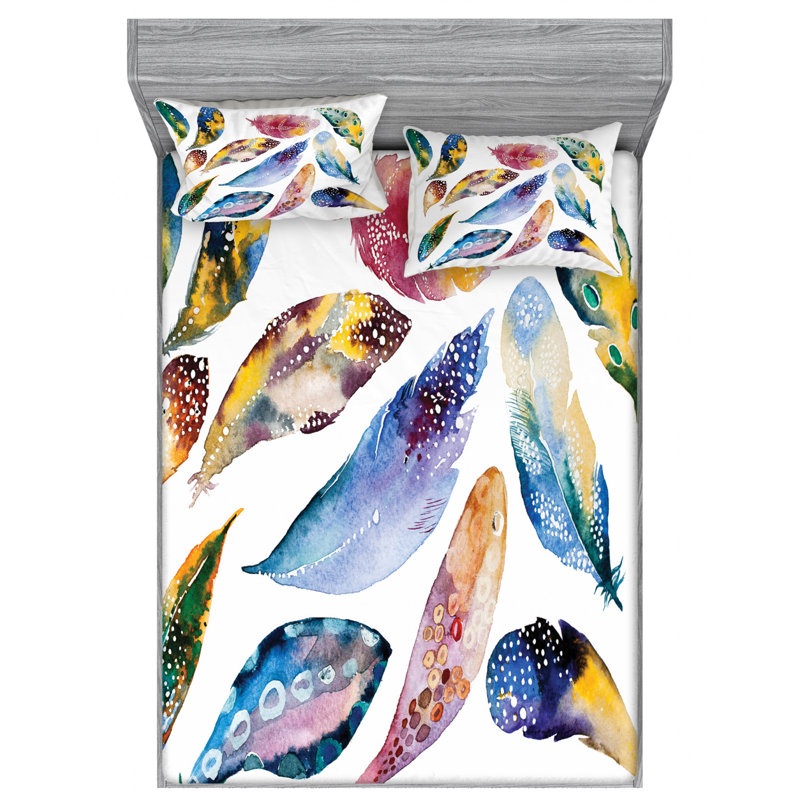 Microfiber Sheet Set, Full Sheet Set with Fitted Sheet