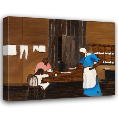 "Supper Time" par Horace Pippin - Art mural sur toile tendue avec châssis