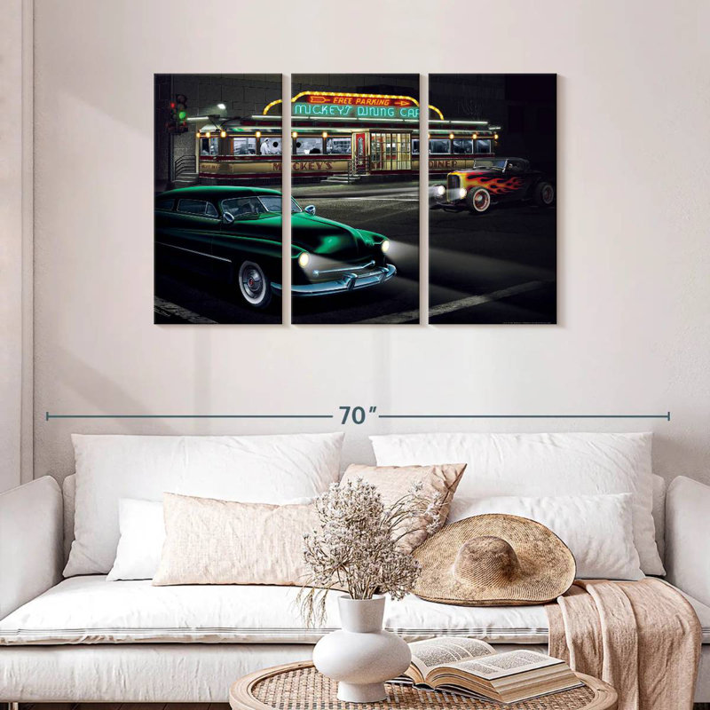 Mickey's Diner I, 28" H x 45" W