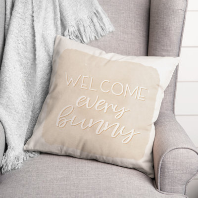 Coussin extérieur Welcome Every Bunny 3