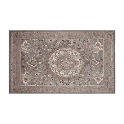 Machine Washable Gray Area Rug