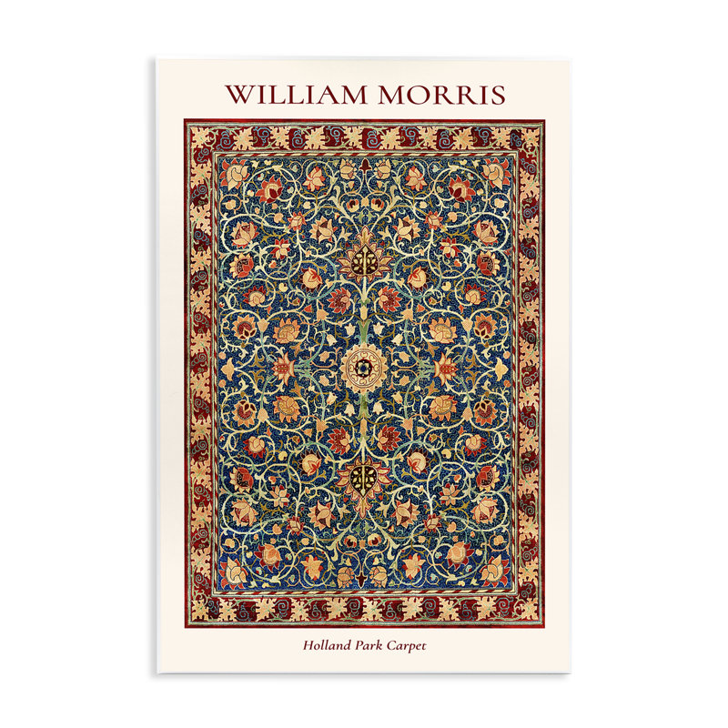 Plaque murale «Holland Park William Morris» par Vintage Hustle, H 15 po x l 10 po