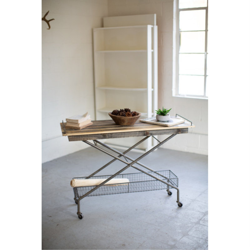48'' Solid Wood Top Console Table