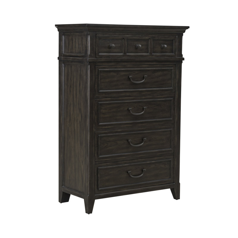 Trelawny 5 Drawer Chest - Saddle Brown
