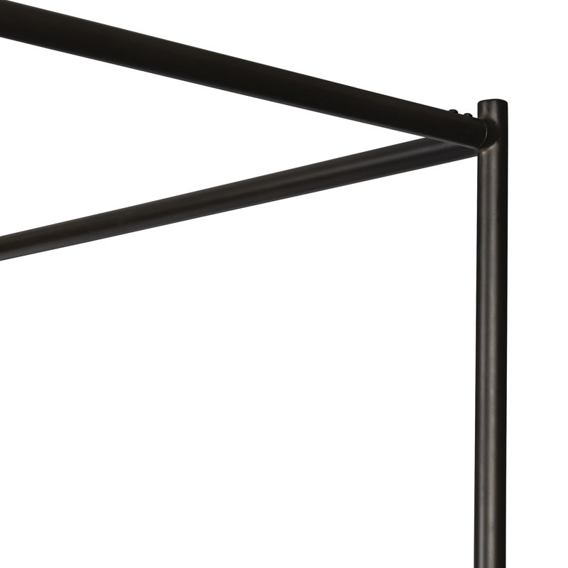 Leigh Canopy Bed-Palm Ecru-King, Queen, Gray