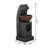 Sculptural Water Fountain with Bowl Basin - 9.4" x 9.1" x 23.8" - Black/Brown