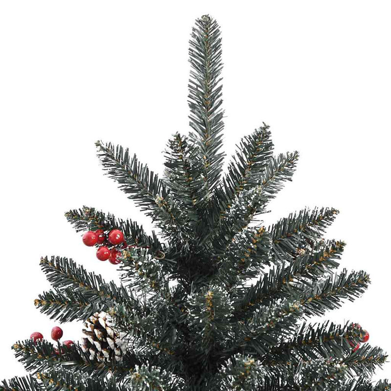 Artificial Christmas Tree with Stand Green, 6.89' H, Black