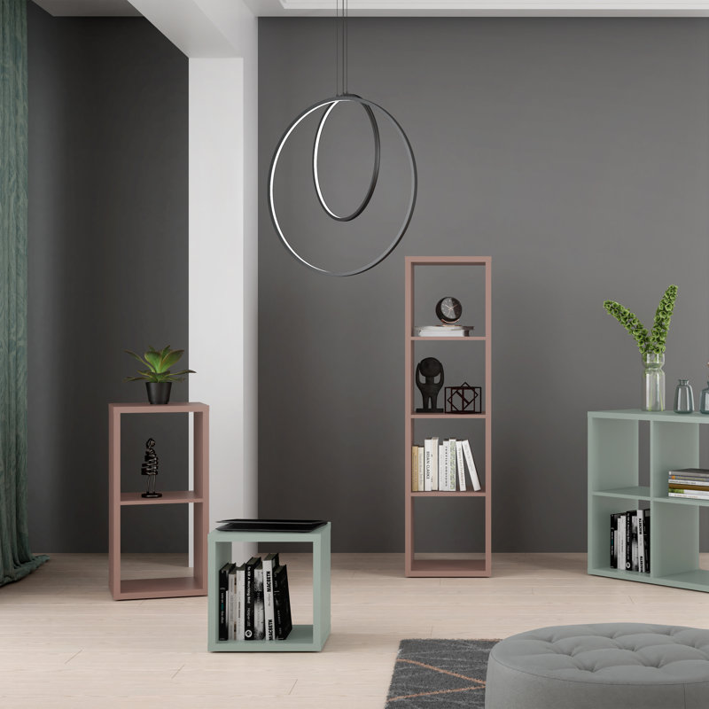 Mauro Cube Bookcase, (1 Shelf) 38.3cm.H x 38.3cm.W x 38.3cm.D, Green