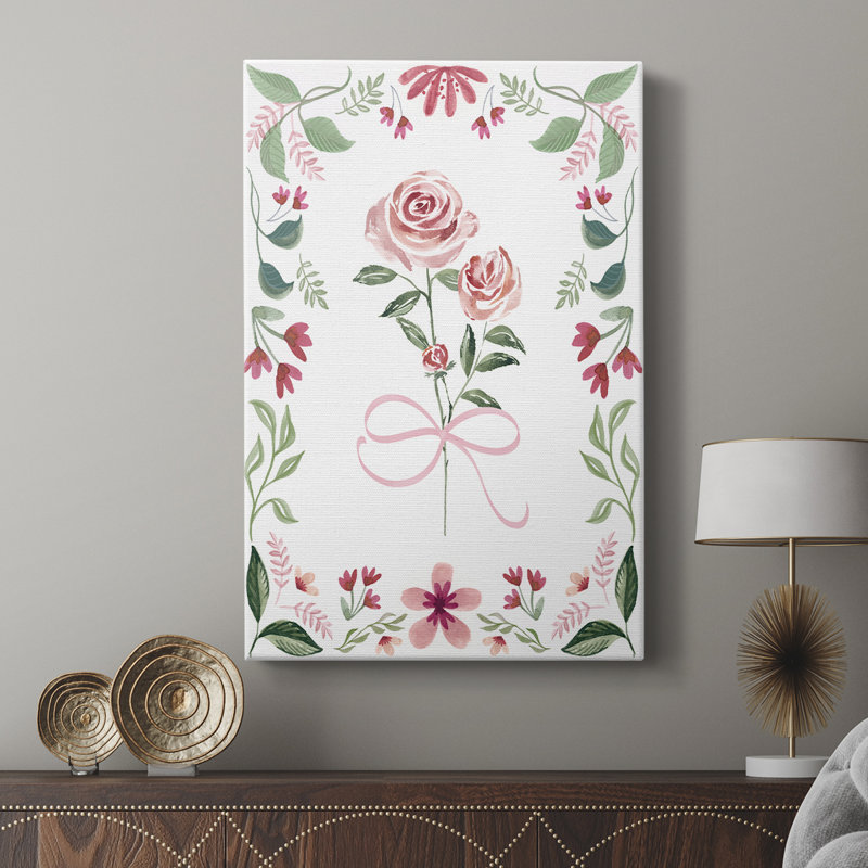 Jolie en rose - galerie Cavas sur mesure, H 36 po x l 24 po