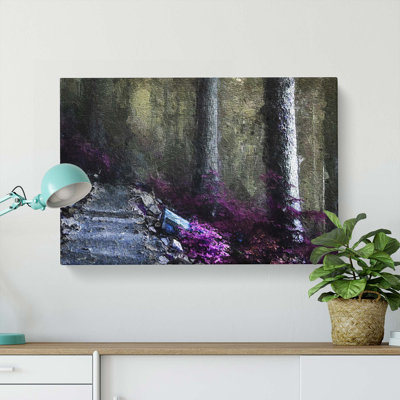 Path Through A Forest In Vancouver - Wrapped Canvas