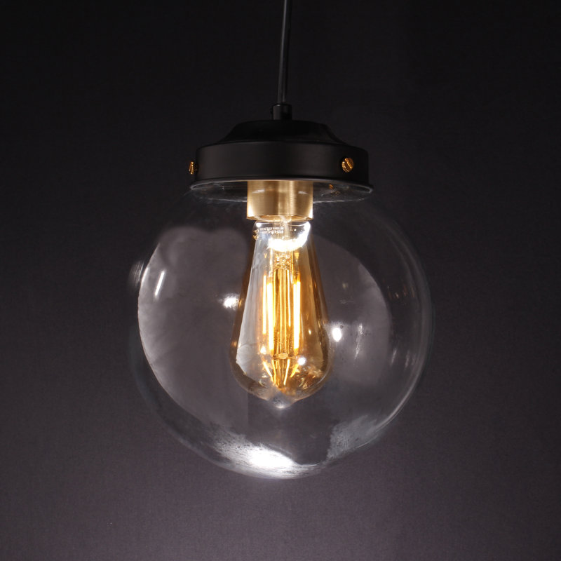 Luminaire sphère suspendu 1 lumières simple Joao