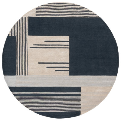 Cassulis Rodeo Drive Hand Tufted Wool Pile Geometric Rug