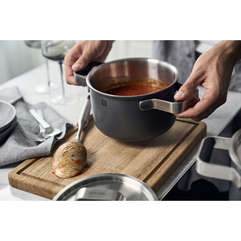 ZWILLING Pure 6-Pc Stainless Steel Cookware Set, Rose, Gray