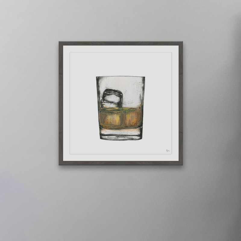 Bourbon on the Rocks II par Eye Tarney - reproduction de cadre photo, H 32 po x l 32 po x P 1,5 po