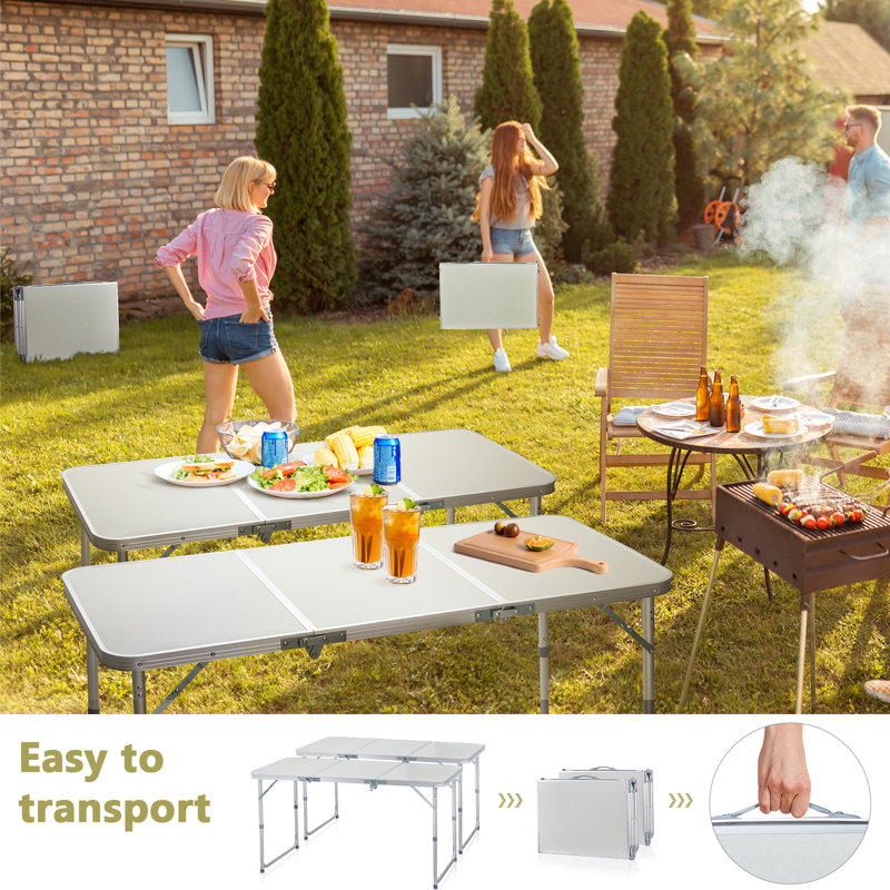 Table de camping pliante pour l'extérieur