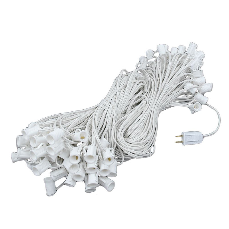 Athol Outdoor 100 - Bulb 100'' Plug-in Cord String Light, 2400" L, White
