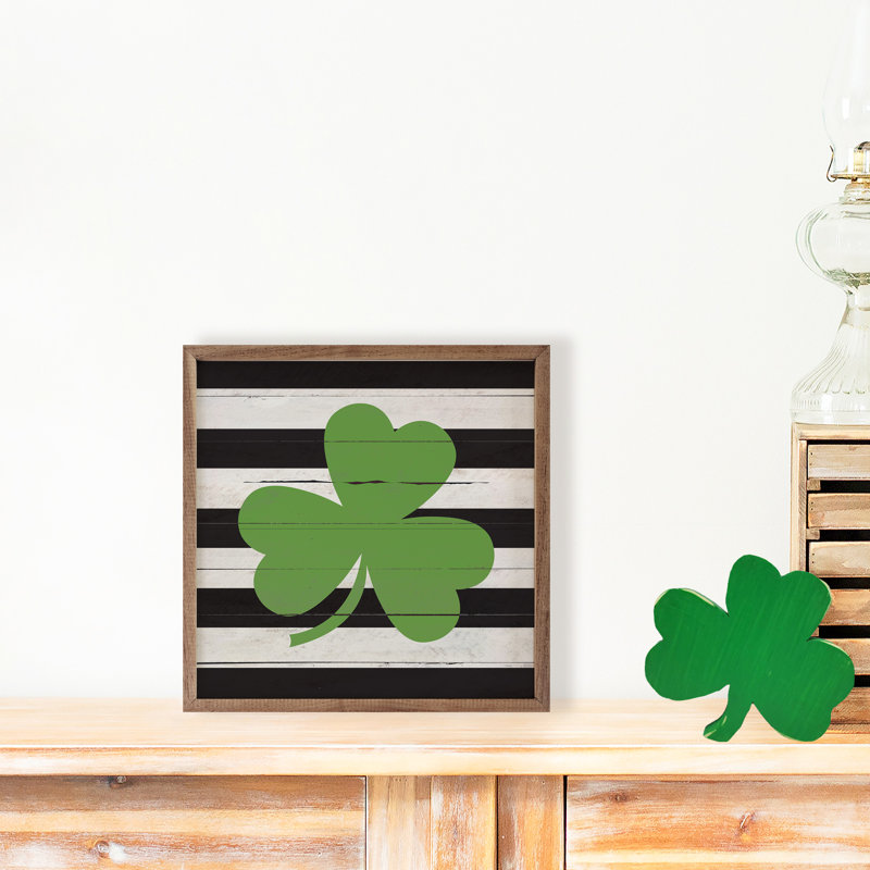Shamrock rayé, H 16 po x l 16 po