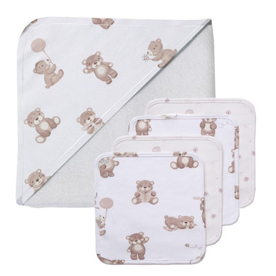 5pc Bath Gift Set - Cuddly Bear