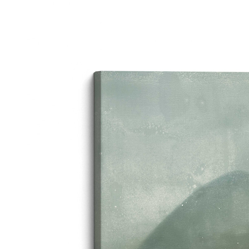 Whispered Kiss Green, grande impression sur toile, H 48 po x l 48 po
