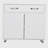 Two door Side Table-White