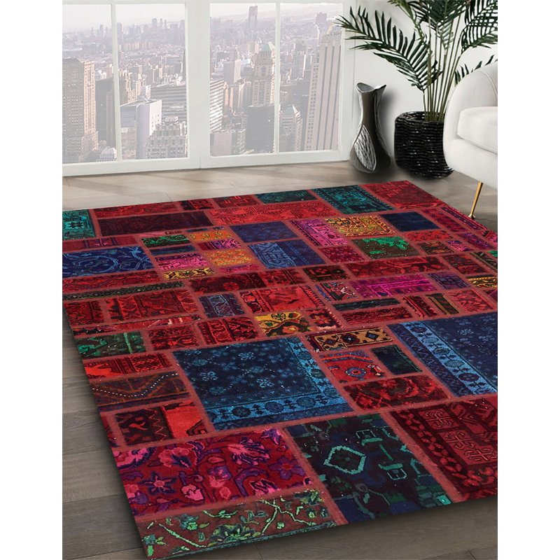 Tapis abstrait moderne 5645, Carré 4 pi