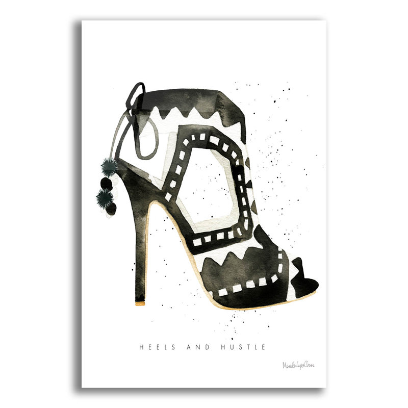 Art mural en verre Glitz and Glam V 'par Mercedes Lopez, H 24 po x l 16 po x P 0,2 po