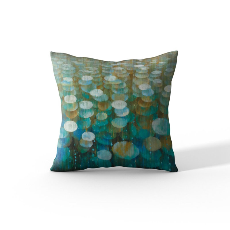 Polka Dots Velvet Reversible Throw Pillow