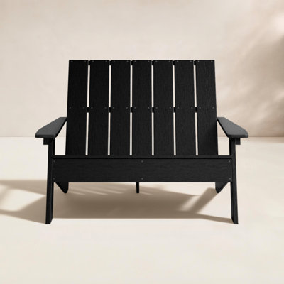 Byrnes Recycled Plastic Double Adirondack Loveseat