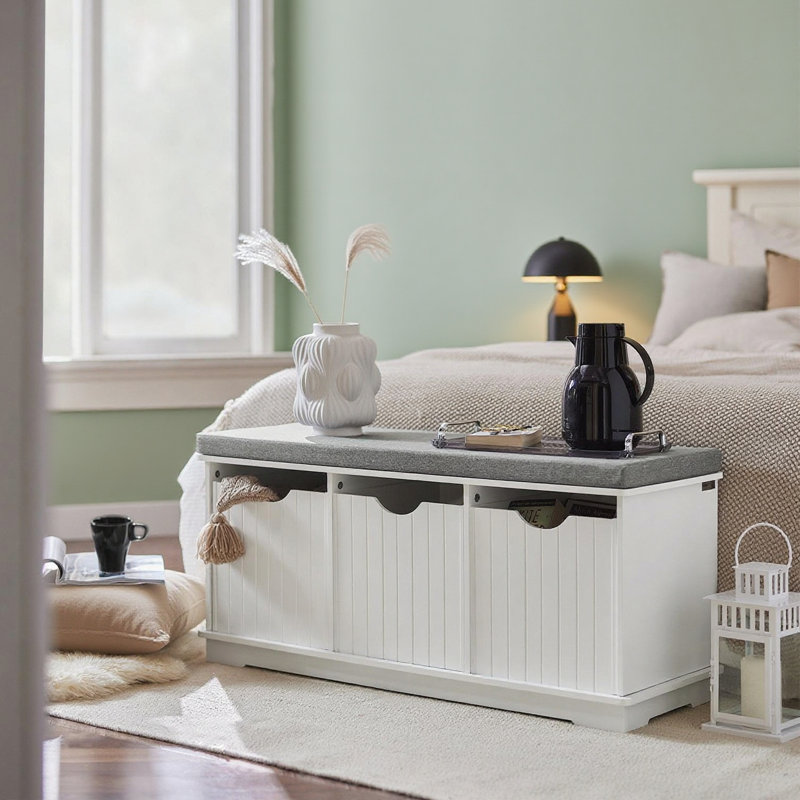 Tatti Polyester Upholstered Storage Bench