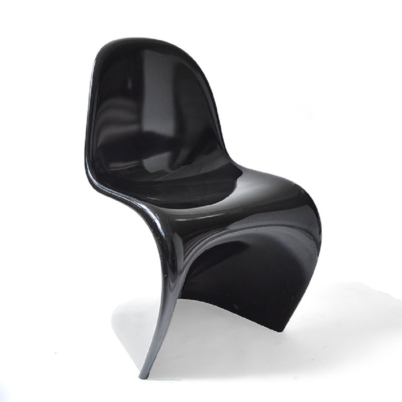 Chaise d'appoint empilable Elowise, Noir