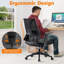 CLATINA - Chaise de bureau grande et grande de 500 lb - Chaises d'ordinateur ergonomiques robustes en filet avec support lombaire réglable et siège large et confortable pour la conférence de bureau à domicile