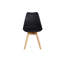Thomasin Modern  Scandinavian Minimalist Dining Chairs with Faux Leather Cushions and Solid Wood Legs - Side Chair for Dining Room Kitchen Office-188020922-260027891