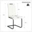 Chaise de salle à manger en polyuréthane moderne blanc-1226588216-1226588217